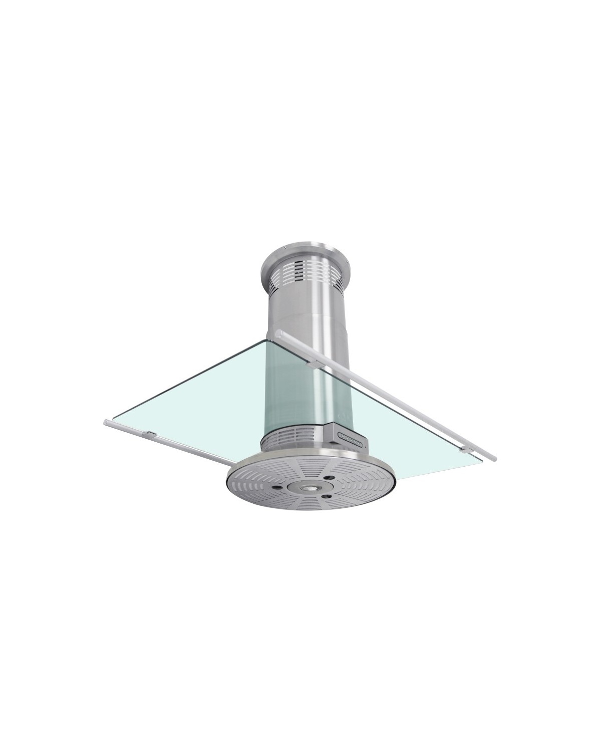 Campana Sanaire Cristal Central Cristal-090 Gris Metalico