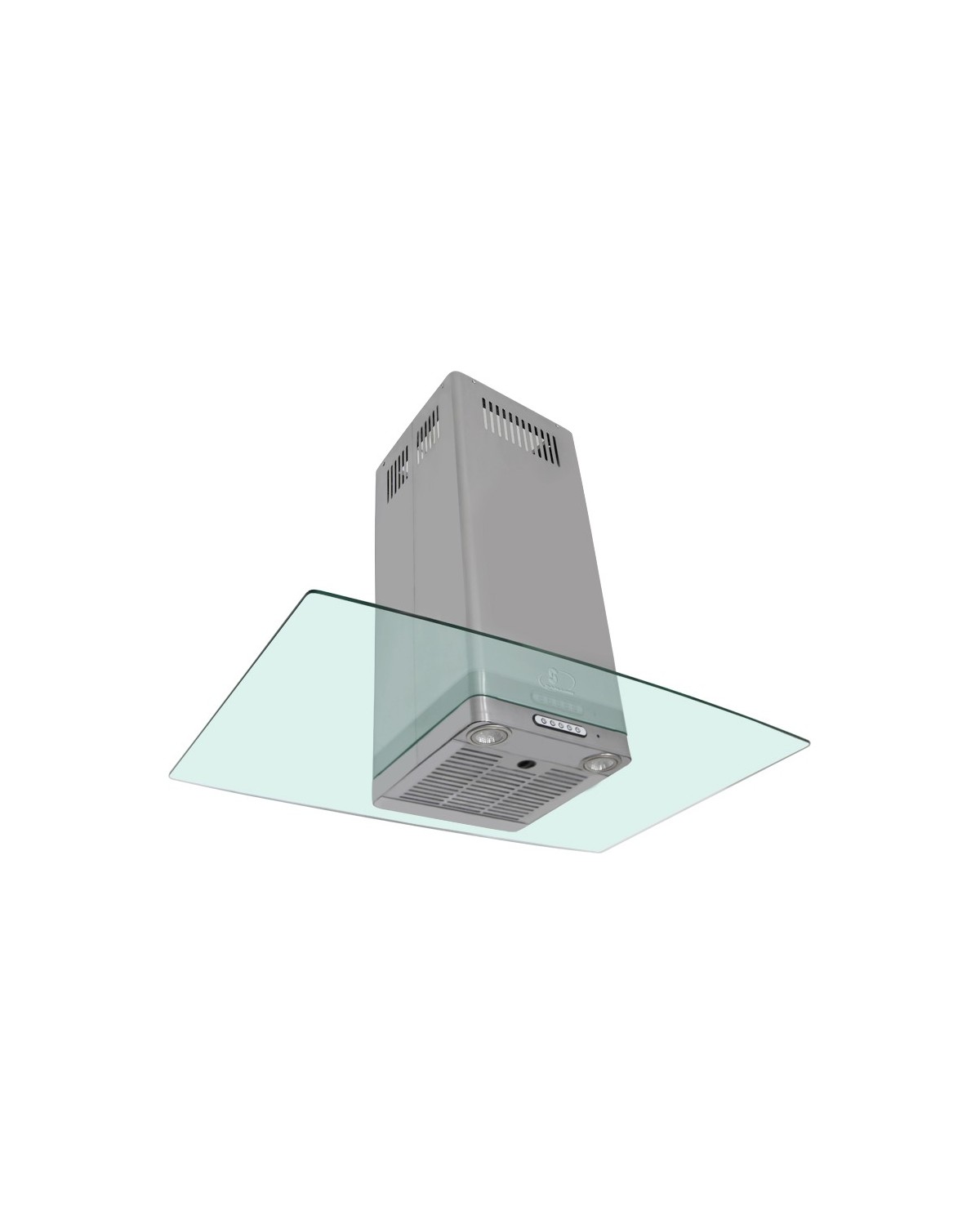 Campana Sanaire Cristal Pared Apolo-060,076,080,090 Acero Inox