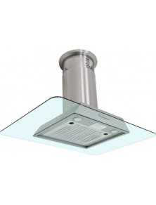 Campana Sanaire Cristal Pared Hera-076-080-090 Gris Metalico