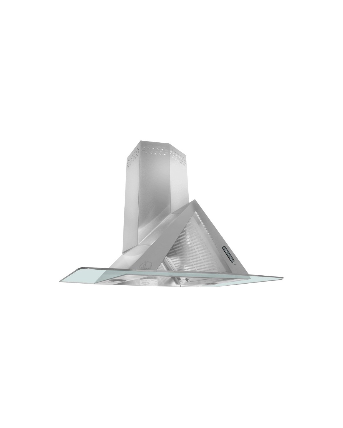 Campana Sanaire Cristal Pared Titanium-080-090 Acero Inoxidable