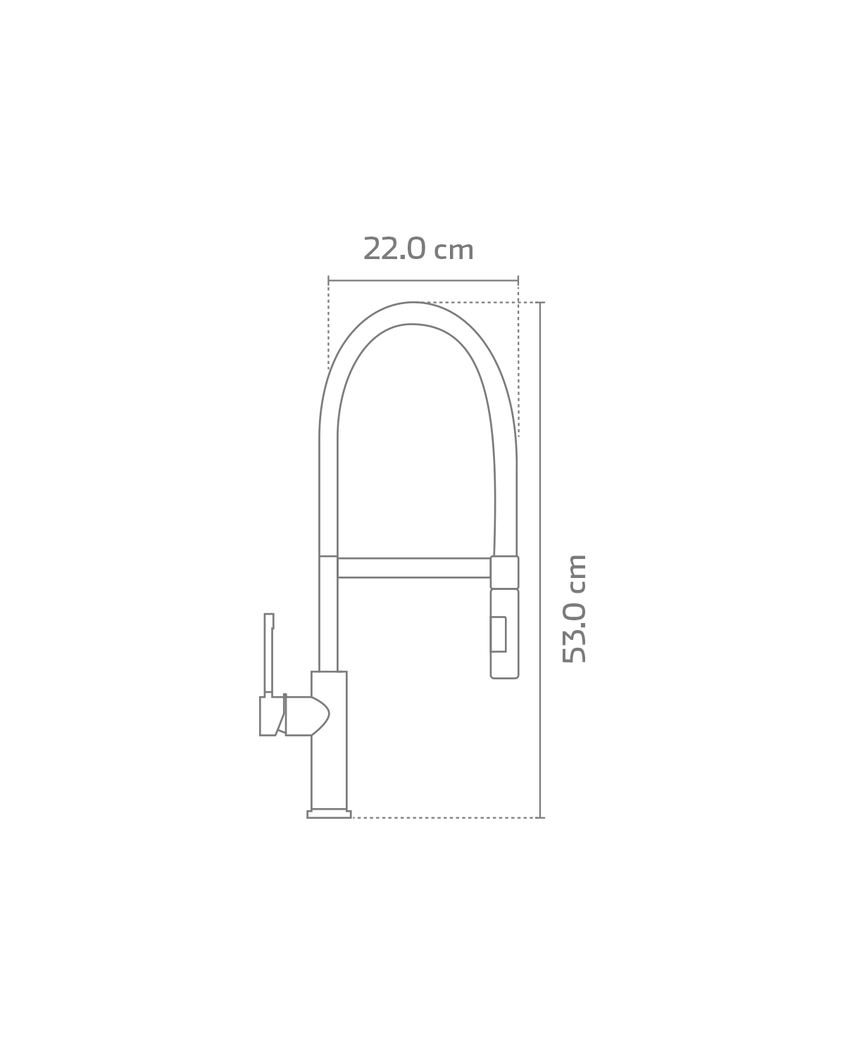 Mezcladora cuello flexible para Fregadero Kele Ref. KSS1215