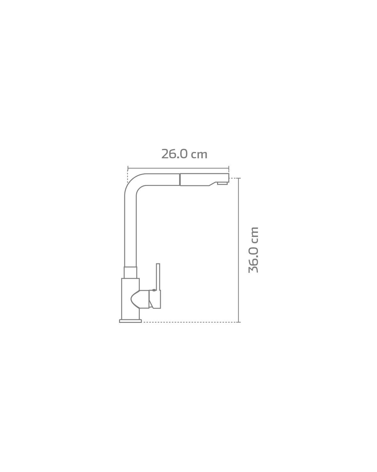 Mezcladora cuello flexible para Fregadero Kele Cromo Ref.KB90260