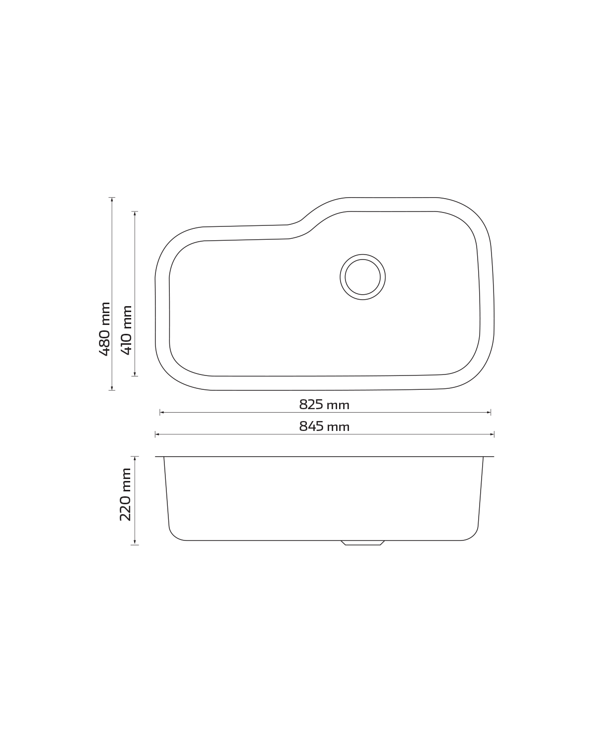 Tarja Submontable con Accesorios Kele Ref. KUS3019A