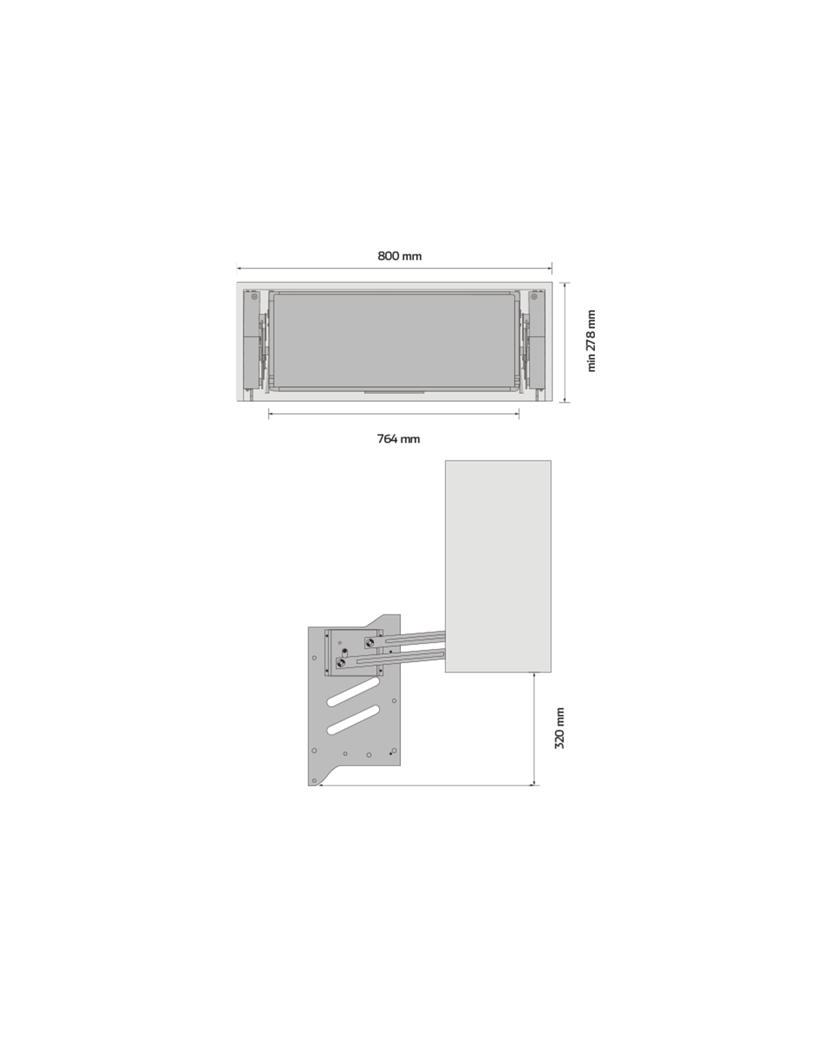 Canastilla Elevable de 2 Niveles Kele Mod. SS-KAB6160