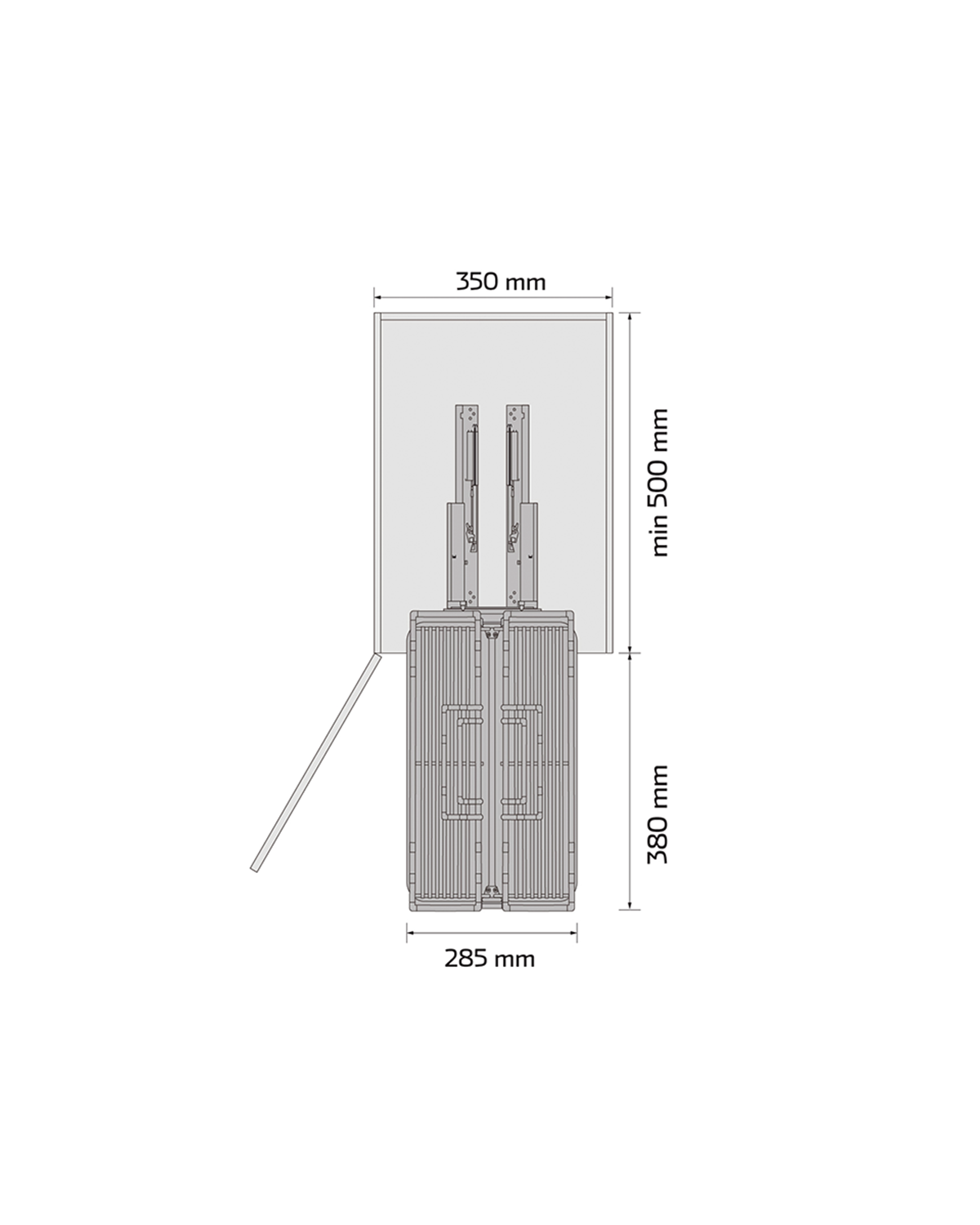 Canastilla Elevable de 2 Niveles Kele Mod. SS-KAB6180